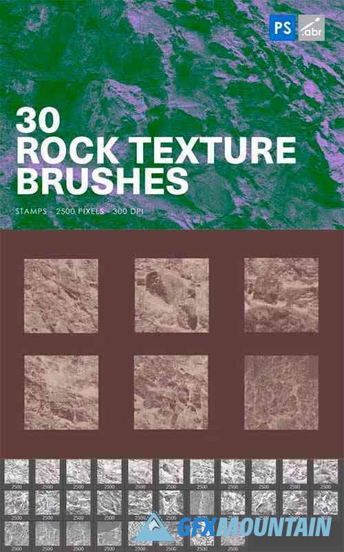 30 Rock Texture Photoshop Brushes