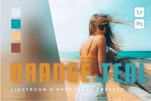 6 Orange & Teal Lightroom and Photoshop Presets