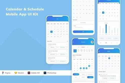 Calendar & Schedule Mobile App UI Kit