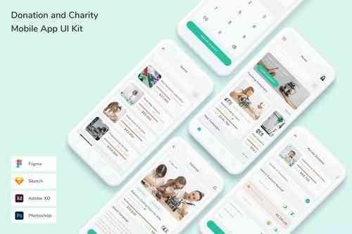 Donation and Charity Mobile App UI Kit