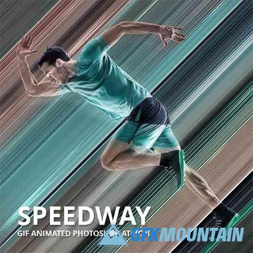 Speedway Gif Animated Photoshop Action