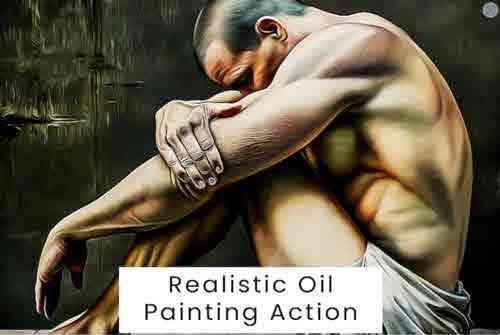 Realistic Oil Painting Action