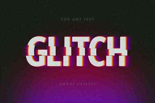 Cut Glitch Text Effect - 7487460