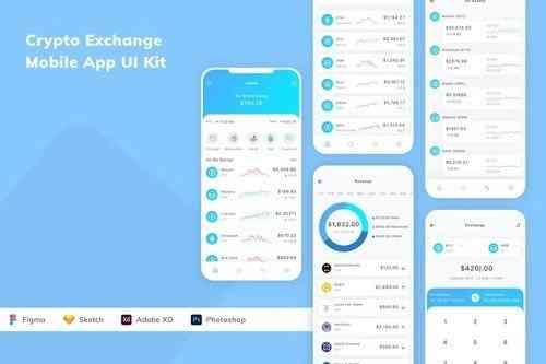 Crypto Exchange Mobile App UI Kit