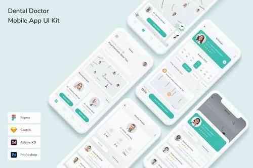 Dental Doctor Mobile App UI Kit