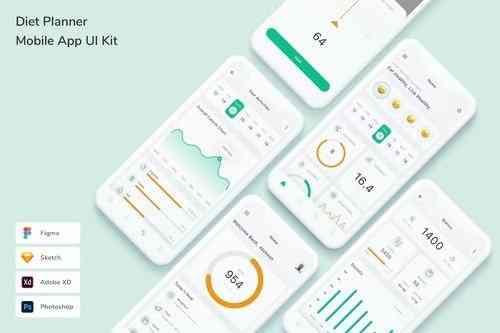 Diet Planner Mobile App UI Kit