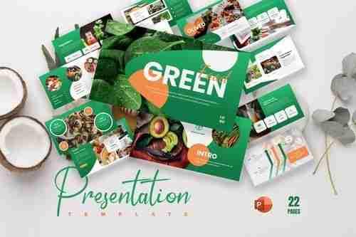 Vegi Organic Food PowerPoint Presentation Template
