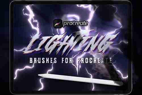 Dans Lightning Procreate Brush