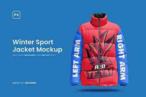 Winter Sport Jacket Mockup