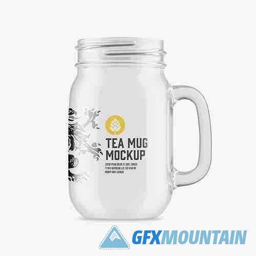 Clear Glass Mug Mockup