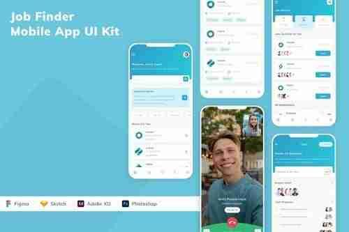 Job Finder Mobile App UI Kit