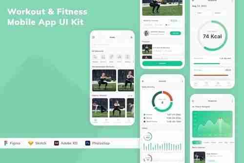 Workout & Fitness Mobile App UI Kit