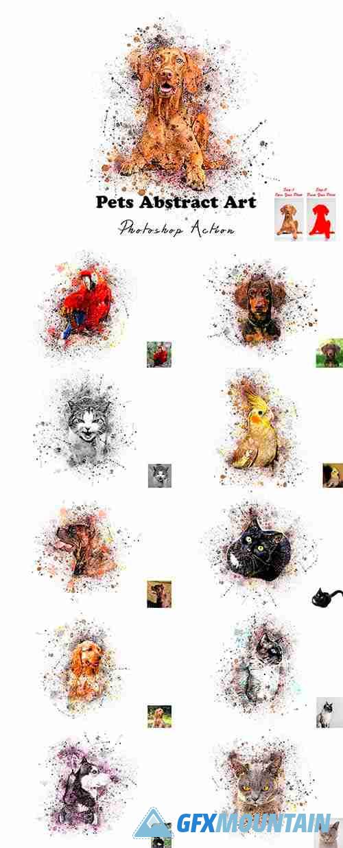 Pets Abstract Art Photoshop Action