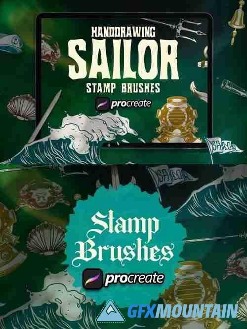 Sailor Element Brush Stamp Procreate