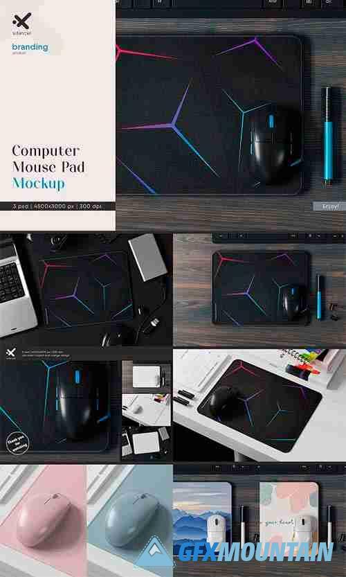 Computer Mouse Pad Mockup - 2128205
