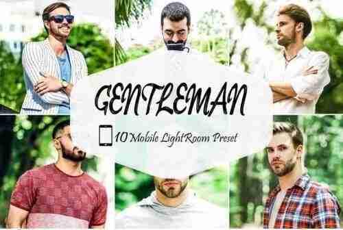 10 Mobile Lightroom Presets, Gentleman