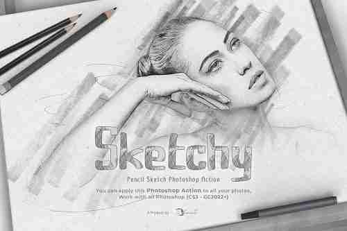 Sketchy | Pencil Sketch PS Action - 7557675