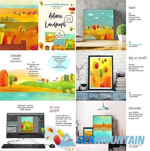 Autumn Landscape - Poster Maker 5543495
