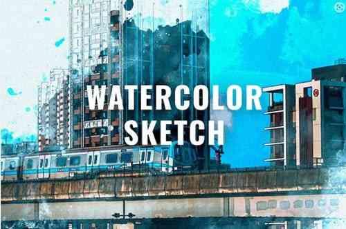 Watercolor Sketch Effect - 7809895