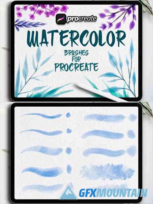 Dans Watercolor Texture Brush Procreate