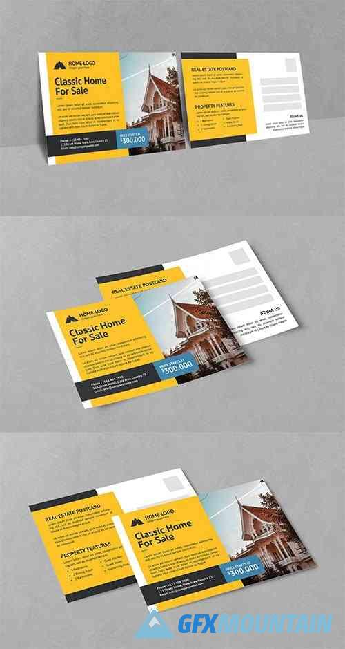 Creative Design Real Estate Postcard PSD Templates