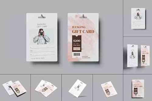 Hanging Gift Card Mock-up