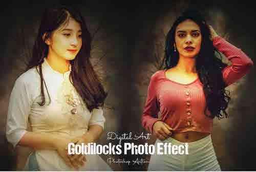Digital Art Goldilocks Photo Effect