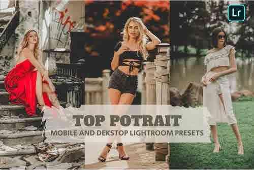 Top Potrait Lightroom Presets Dekstop and Mobile