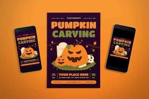 Pumpkin Carving Flyer & Instagram Post