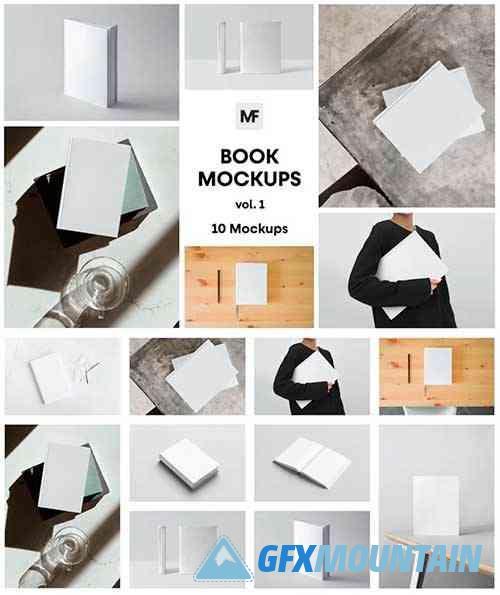 Various Book Mockups vol.01