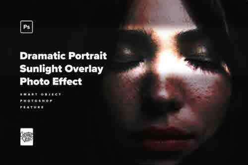 Dramatic Portrait Sunlight Overlay Photo Effect
