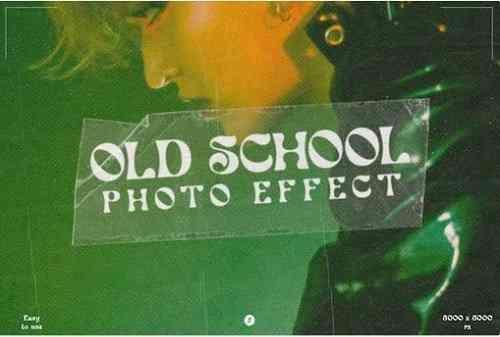 Old School Print Photo Effect