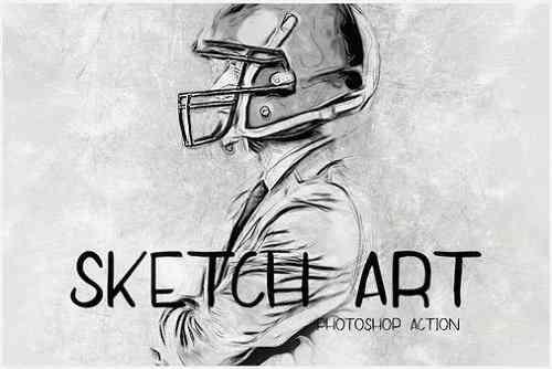 SketchArt - Photoshop Action - 22000249