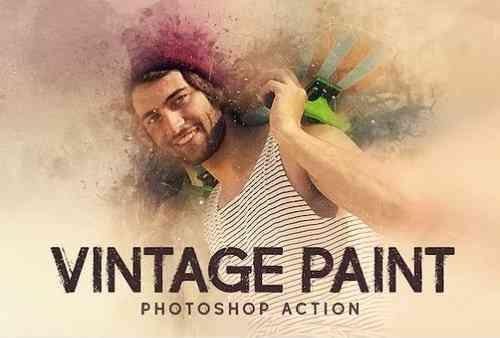 Vintage Paint - Photoshop Action - 19224219