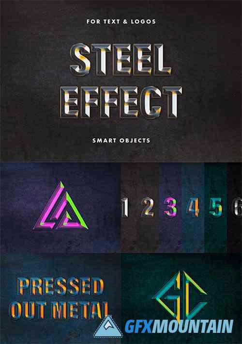 Forged Steel Text Effect