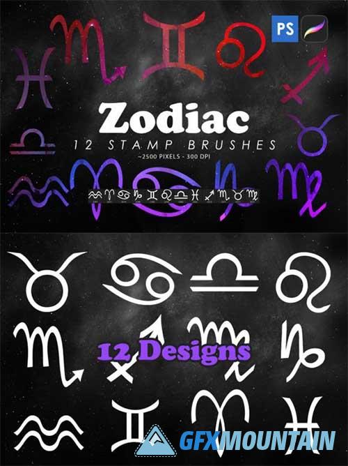 Zodiac Symbols Stamp Brushes