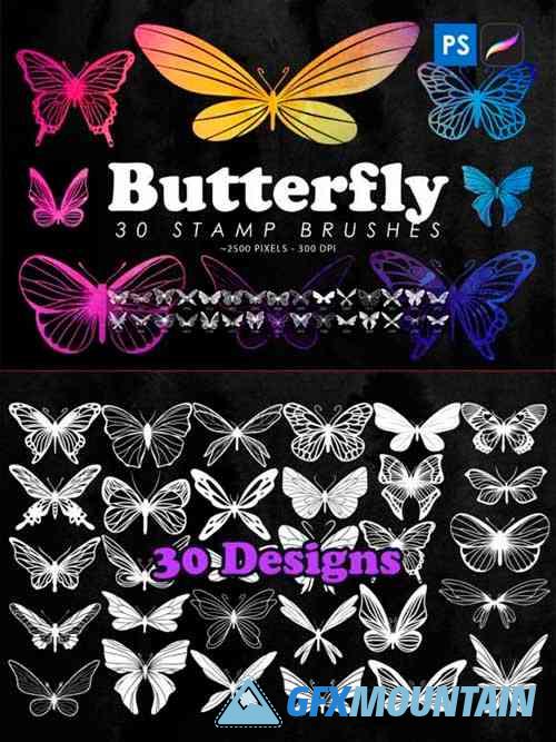 Butterfly Stamp Brushes