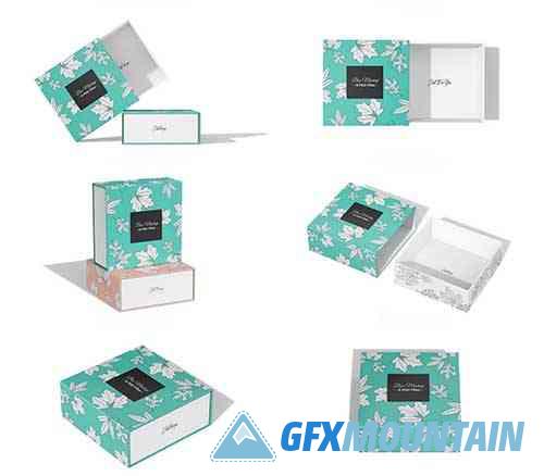 Square Sliding/Drawer Box Mockup - 10308051
