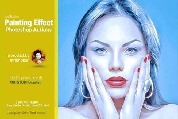 Painting Effect Photoshop Action - 1091998