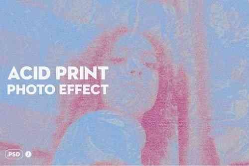Acid Print Photo Effect