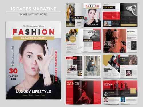 Fashion Magazine PSD Template