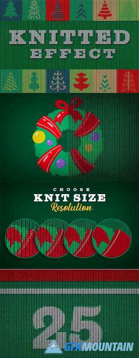 Christmas Sweater Knitted Effect