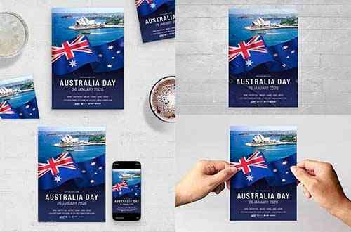 Australia Day Flyer Template