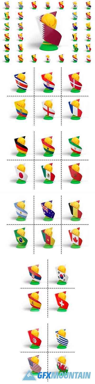 Flags World Cup - 10846373