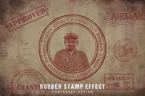 Rubber Stamp Effect