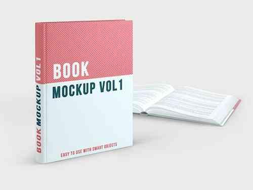 Hardcover Books Mockup