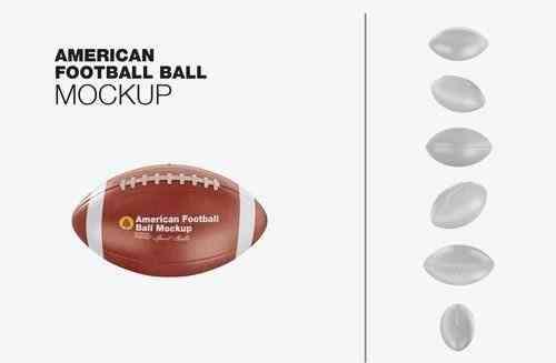 American Football Ball Mockup
