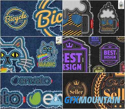 Embroidery Patch Maker Photoshop Action