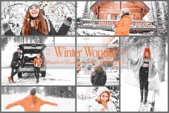 12 Winter Wonder Mobile & Desktop Lightroom Presets, Bright