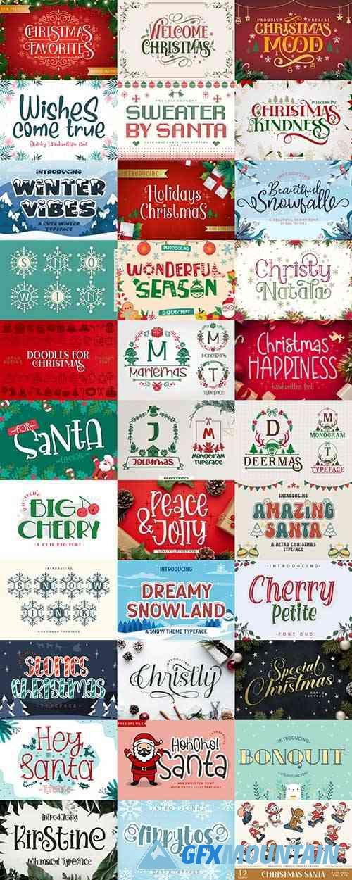 Christmas Collection Font Bundle